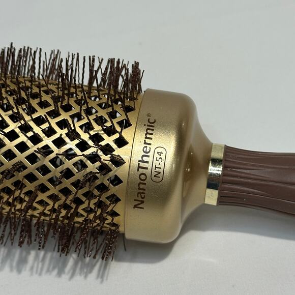 2-1/8" Olivia Garden NanoThermic Ceramic + Ion Round Thermal Hair Brush NT-54 - Picture 2 of 5